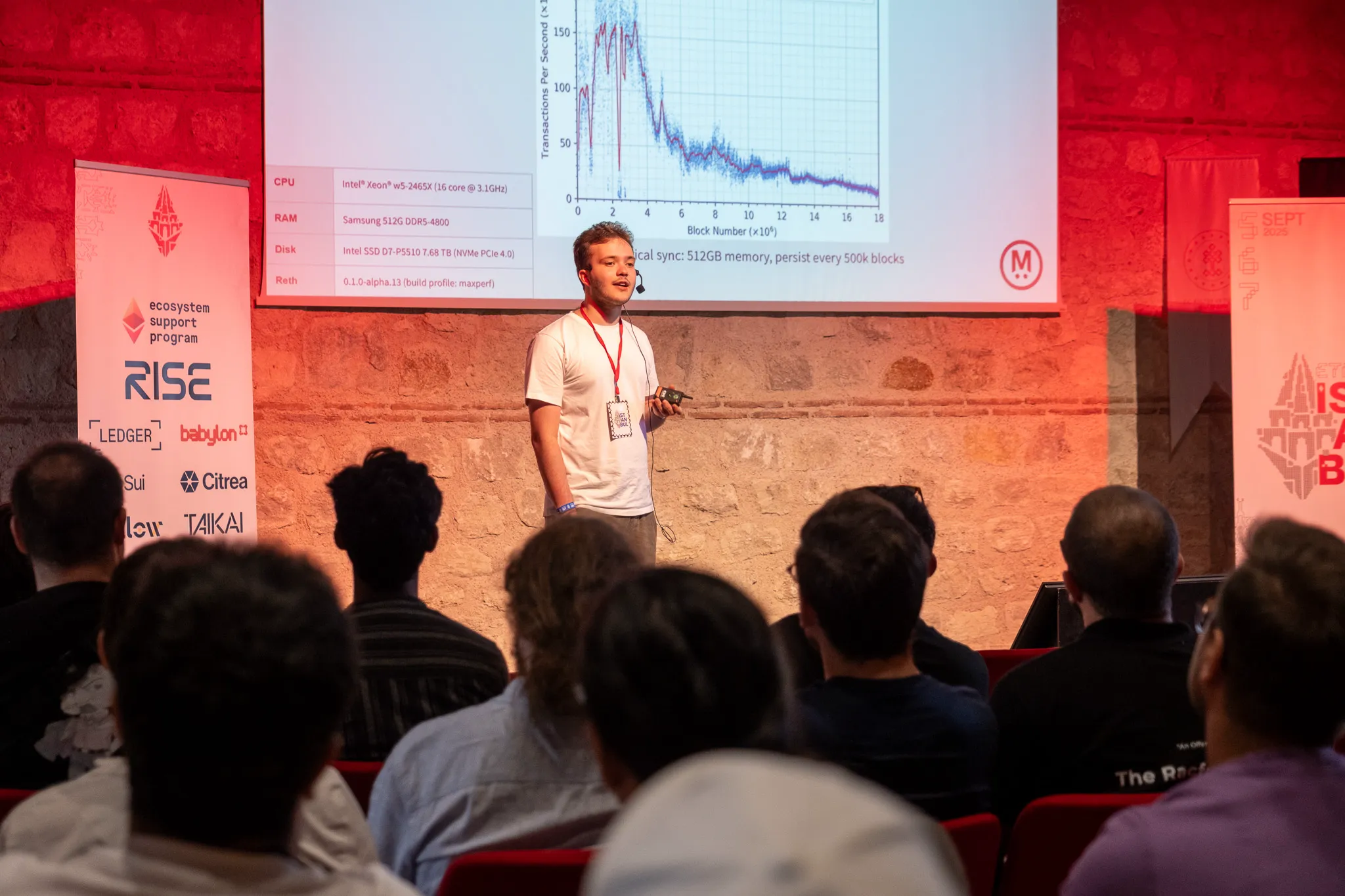 Speaker presenting at ETHIstanbul
