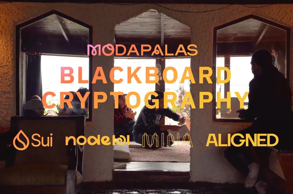 A Blackboard Cryptography Session at ModaPalas