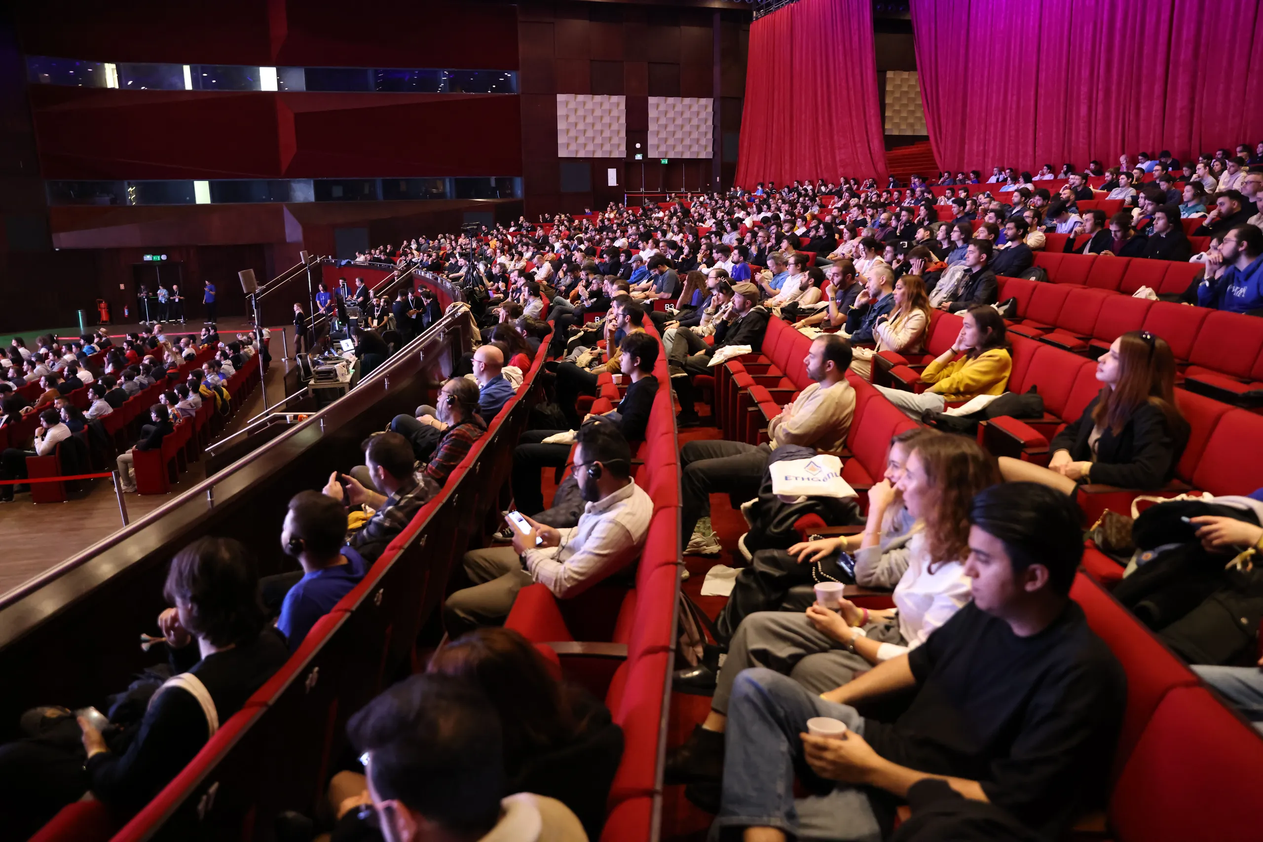 Audience watching a talk during Devconnect 2023