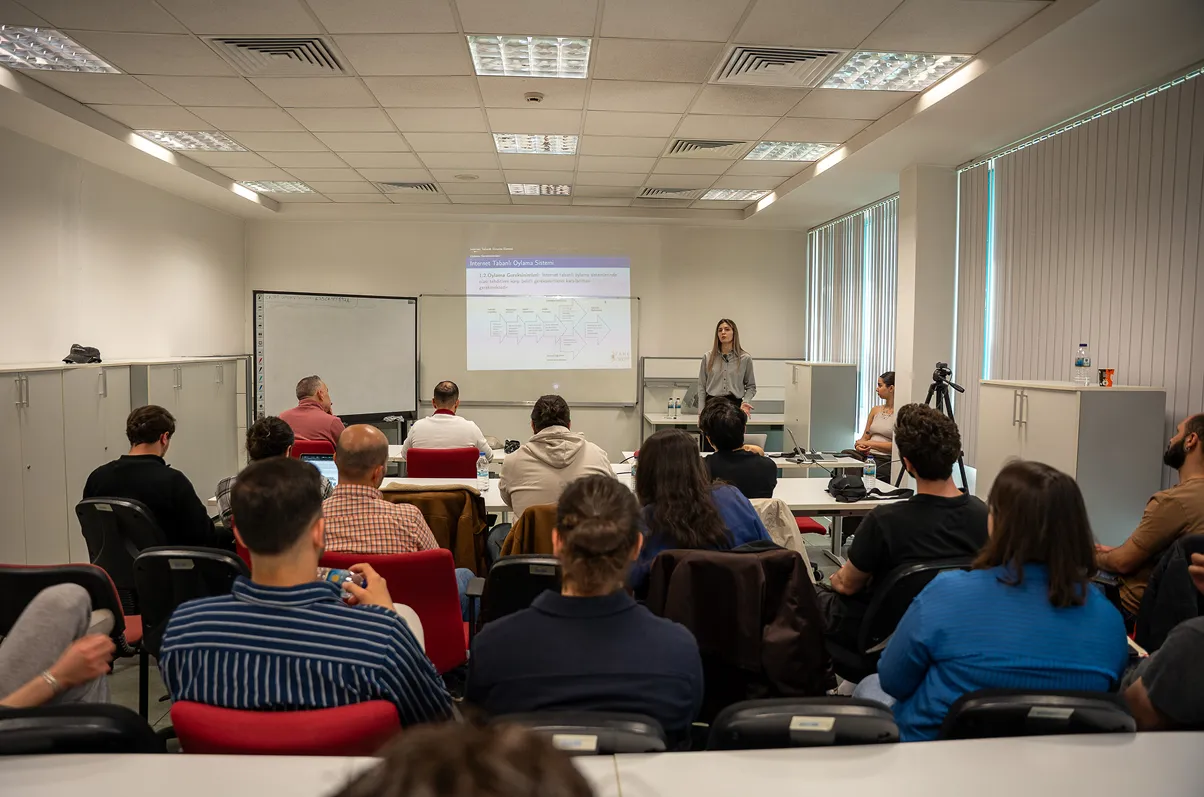 Technical discussion during a Blackboard Cryptography Session