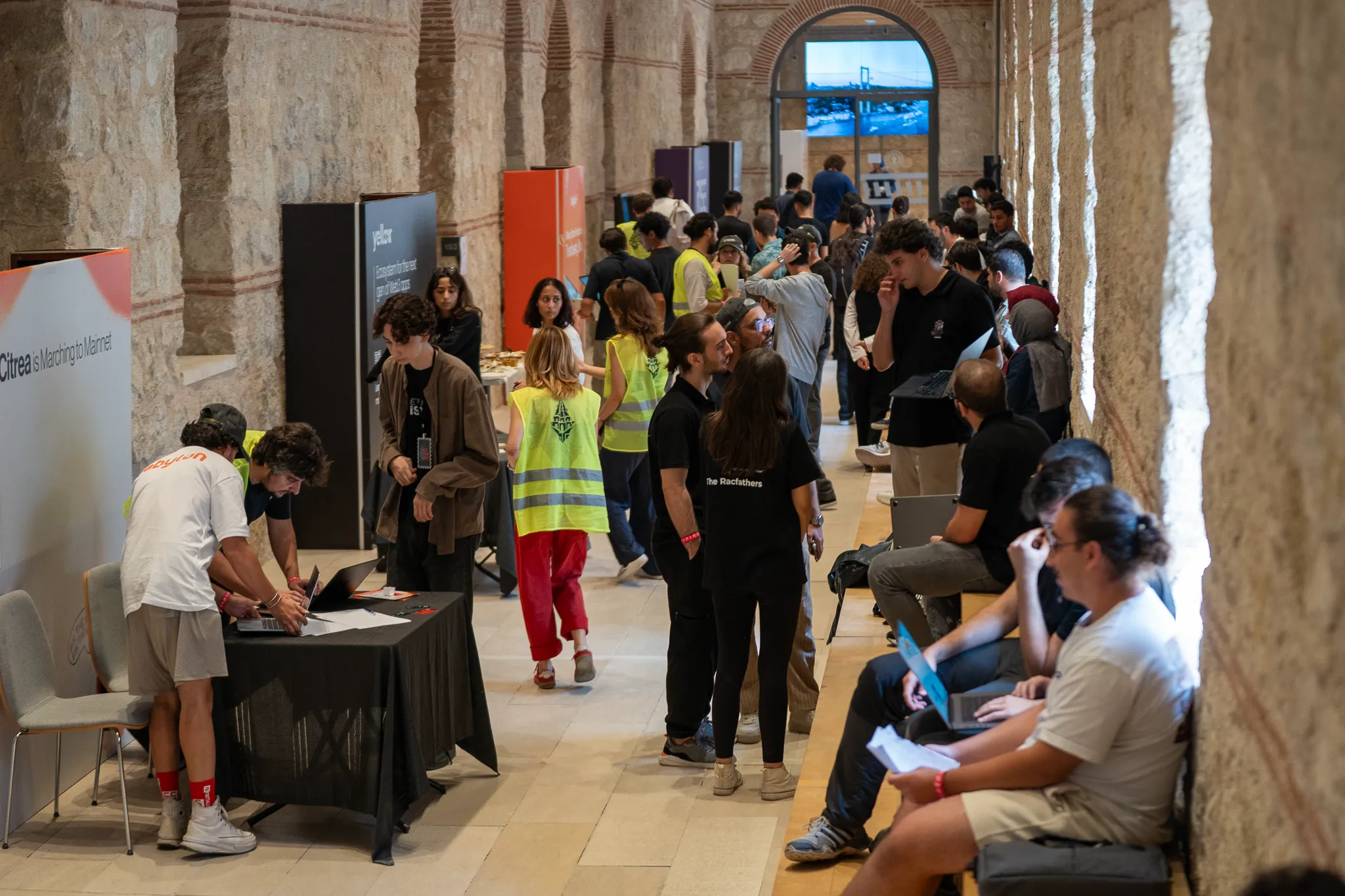 Community members at ETHIstanbul