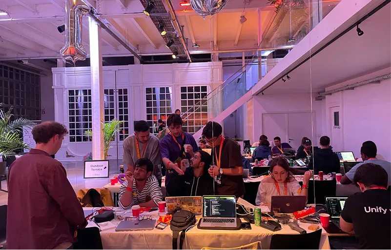 Hackathon team at ETHCC Brussels