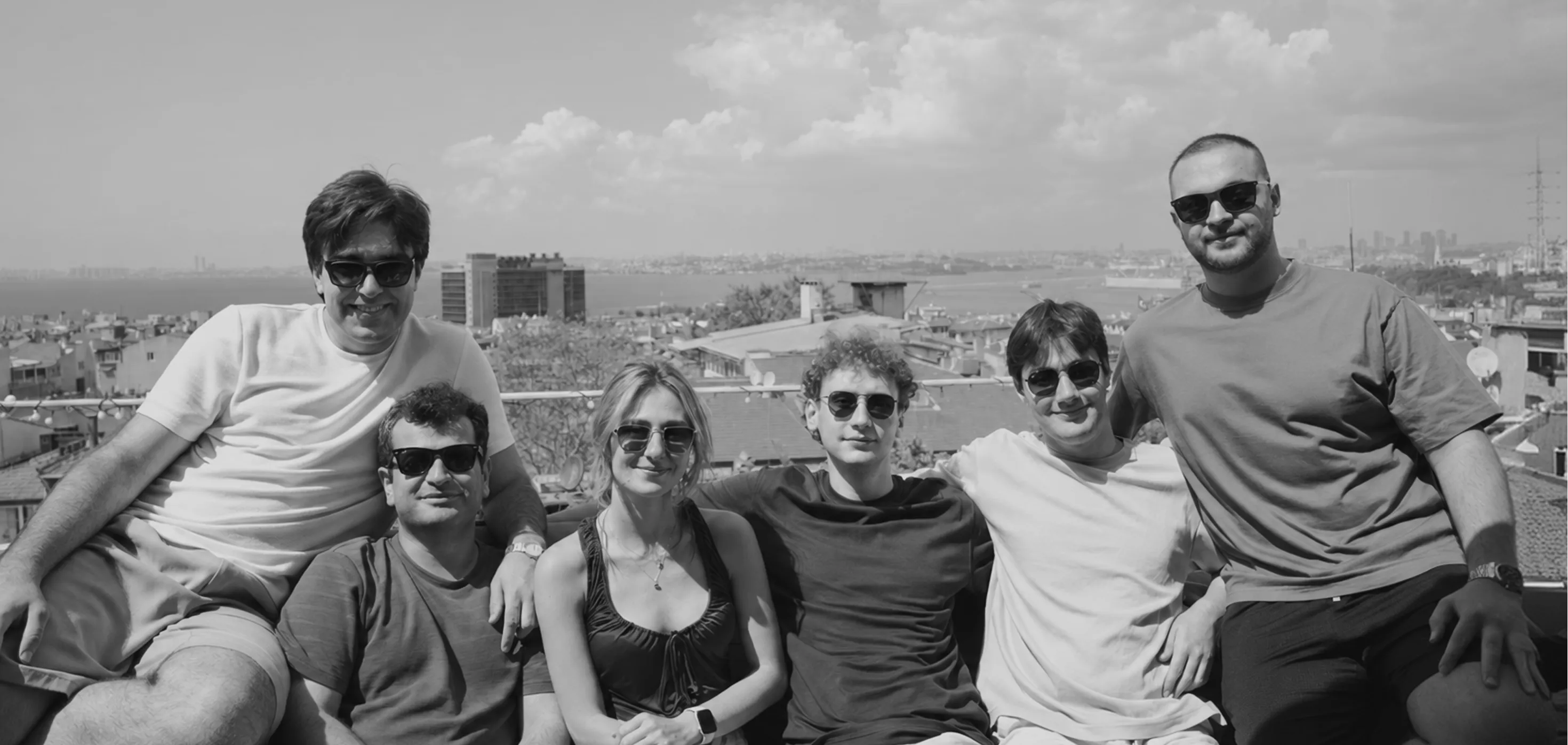 The node101 team on a rooftop in Istanbul
